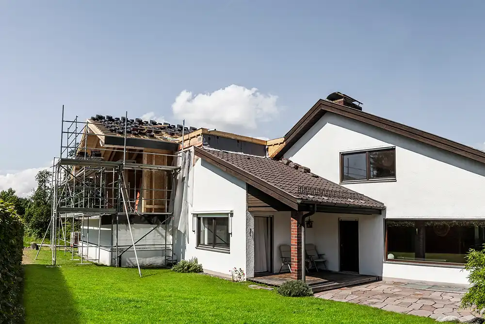 Anbau an ein Einfamilienhaus